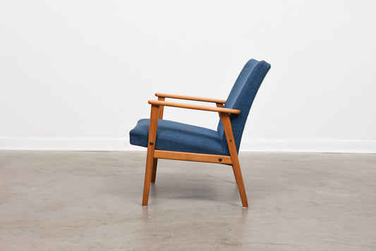 1960s Swedish lounger with beech frame