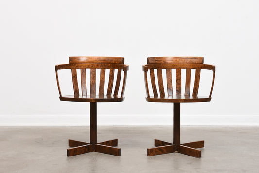 Two available: Swivel chairs by Edsbyverken