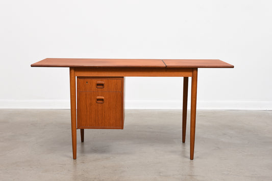 1960s drop leaf desk in teak
