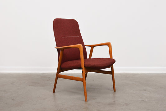 New upholstery included: 1950s lounger by Alf Svensson