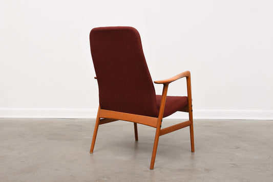 New upholstery included: 1950s lounger by Alf Svensson