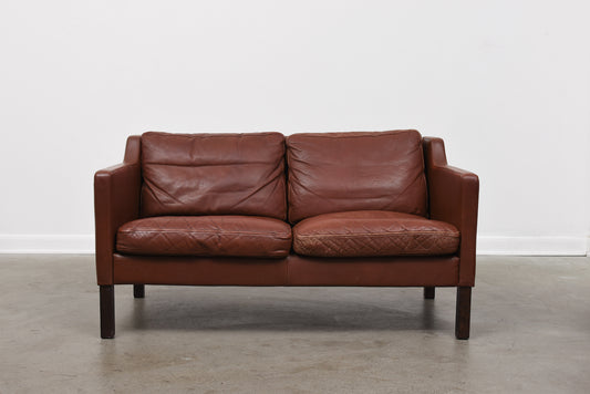 Vintage leather two seater