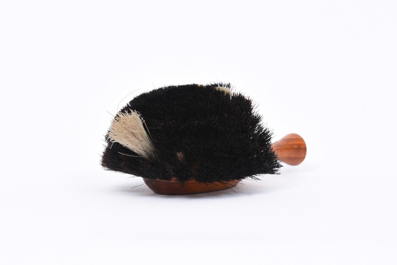 Decorative teak shoe brush