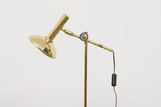 Vintage floor brass floor lamp by Örsjö