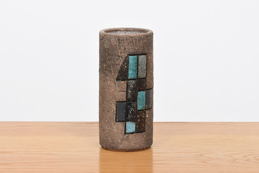 Vintage cylinder vase by Tilgmans Keramik