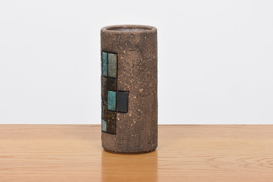 Vintage cylinder vase by Tilgmans Keramik