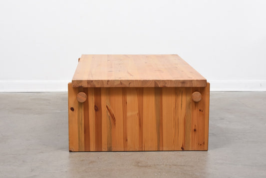 1970s pine coffee table by Yngve Ekström