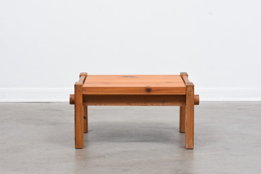 1970s pine side table by Yngve Ekström