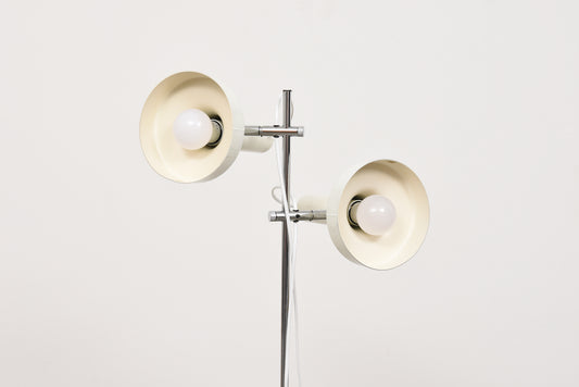 1960s twin-headed floor lamp