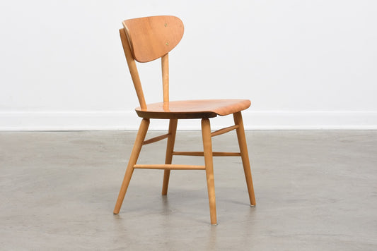 1950s Swedish birch and teak chair