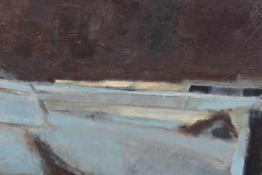 Vintage abstract oil painting