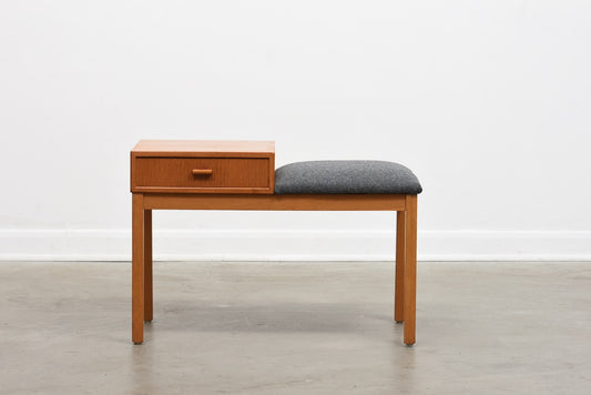 1960s telephone bench