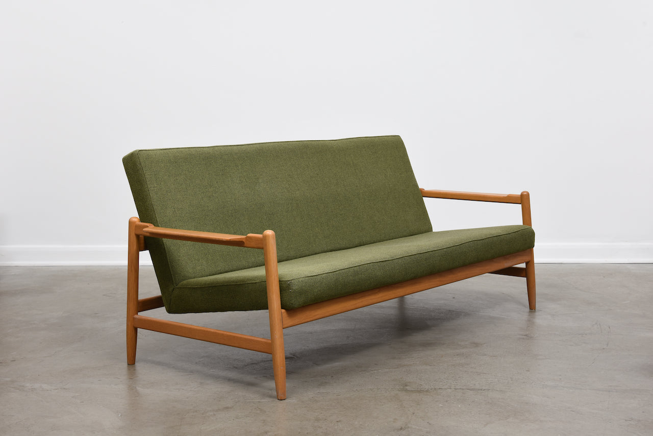 New upholstery included: Reclining sofa by Bengt Ruda