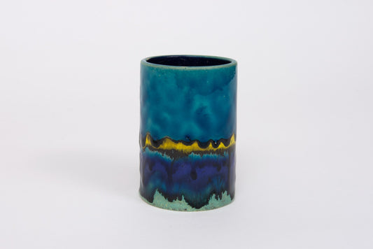 West German ceramic vase / pencil cup