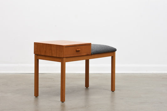 1960s telephone bench