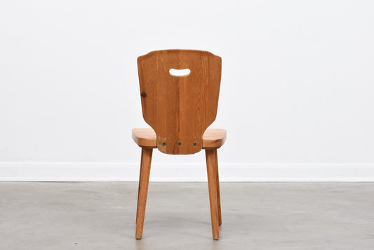 Set of four 1960s Swedish pine chairs