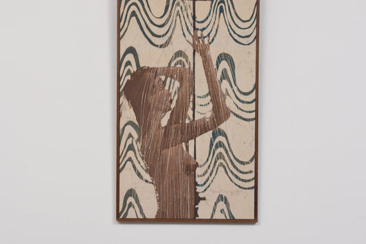 Vintage textile painting