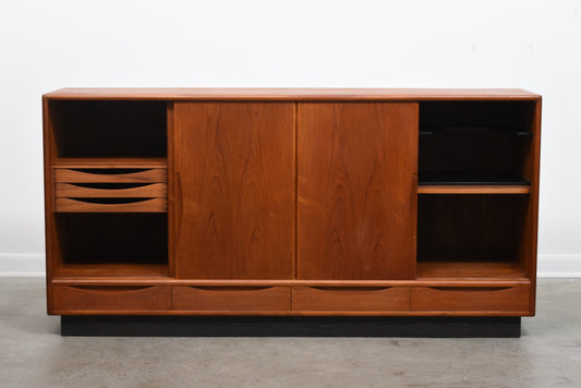 1960s teak sideboard on plinth base