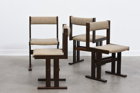 Set of four oak dining chairs by Poul H. Hansen