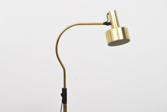 1970s brass floor light