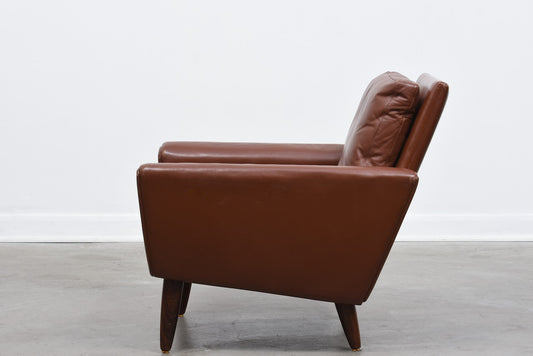 1960s leather lounger by G. Thams