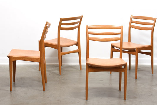Set of four dining chairs by Yngvar Sandström