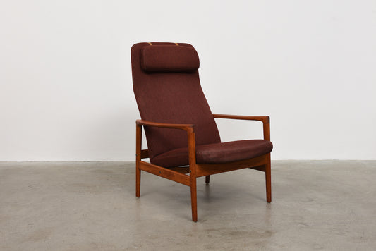 New upholstery included: Reclining lounger by Folke Ohlsson