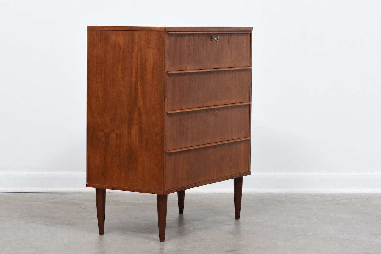 1960s teak chest of drawers