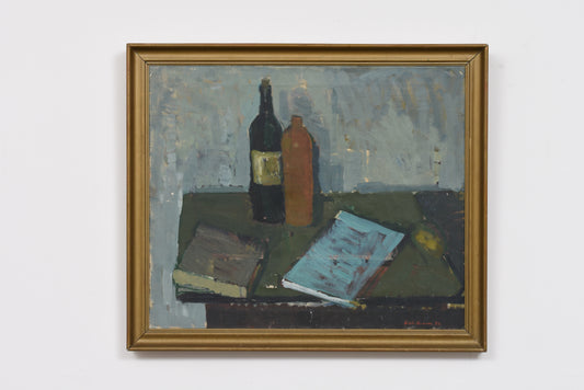 1950s oil painting by Otto Larsen