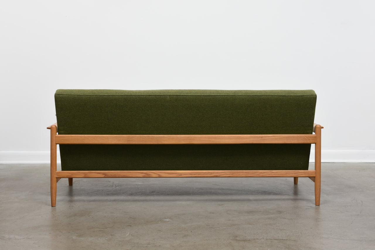 New upholstery included: Reclining sofa by Bengt Ruda