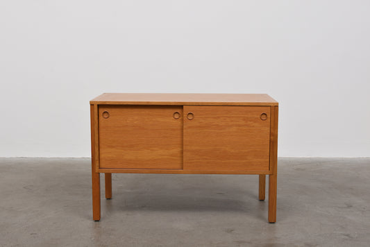 1970s low oak cabinet