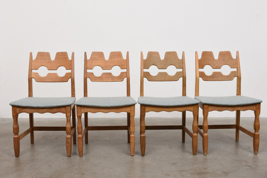 Set of four dining chairs by Henning Kjærnulf