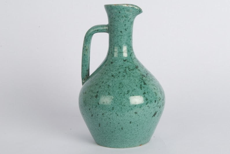Turquoise pitcher vase