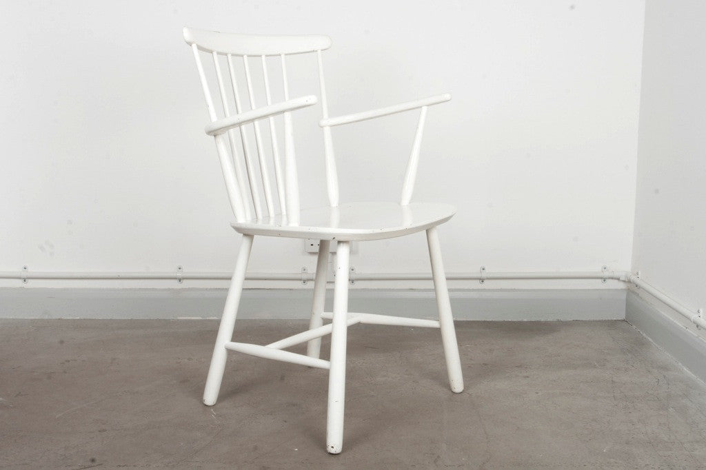 Single white desk / dining chair by Farstrup MÌübler